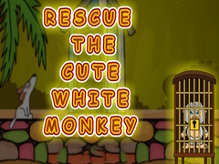 Hra Rescue the Cute White Monkey