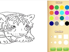 Hra Baby Tiger Coloring Book