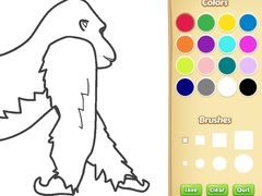 Hra Gorilla Coloring Book for Kids