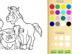 Hra Farm Animals Coloring Book for Kids