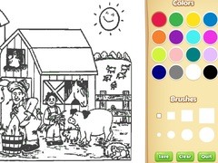 Hra Farm Coloring Book For Kids