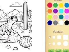 Hra Desert Animals Coloring Book for Kids