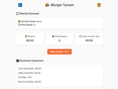 Hra Jburger Tycoon