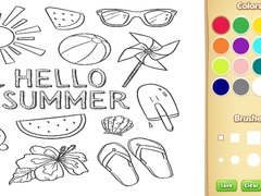 Hra Hello Summer Coloring Book for Kids