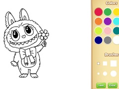 Hra Labubu Doll Coloring Book for Kids