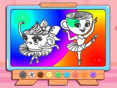 Hra Coloring Book: Ballerina Cappuccin