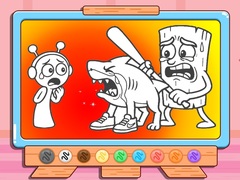 Hra Coloring Book: Sprunki VS Tung Tung Sahur