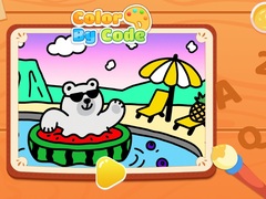 Hra Color By Code: Polar Bear