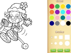Hra Clown Coloring Pages