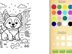 Hra Dog Coloring Book