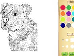 Hra Dog Coloring Book for Adults
