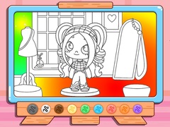 Hra Coloring Book: Avatar Girl Dress Up Shopping