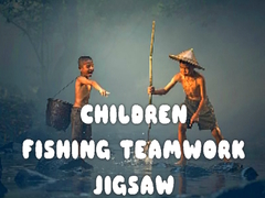 Hra Children Fishing Teamwork Jigsaw