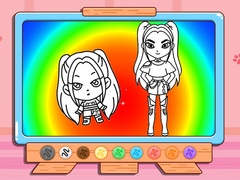 Hra Coloring Book: Mira Kpop Demon Hunters