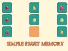 Hra Simple Fruit Memory