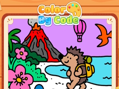 Hra Color By Code Volcano Hedgehog