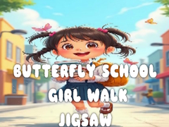 Hra Butterfly School Girl Walk Jigsaw