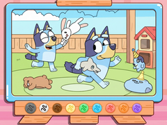 Hra Coloring Book: Bluey & Bingo Chasing Play