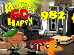 Hra Monkey Go Happy Stage 982