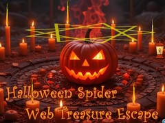 Hra Halloween Spider Web Treasure Escape