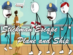 Hra Stickman Escape - Plane and Ship