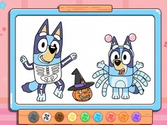 Hra Coloring Book: Bluey Halloween Costume