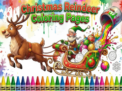 Hra Christmas Reindeer Coloring Pages