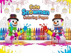 Hra Cute Snowman Coloring Pages