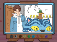 Hra Coloring Book: Kpop Jinu & Blue Tiger