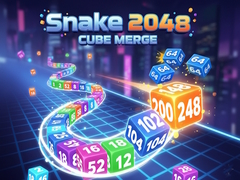 Hra Snake 2048: Cube Merge