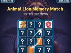 Hra Animal Lion Memory Match