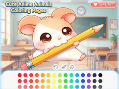 Hra Cute Anime Animals Coloring Pages