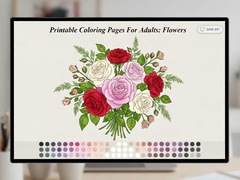 Hra Printable Coloring Pages For Adults Flowers
