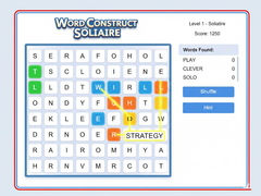 Hra Word Construct Solitaire