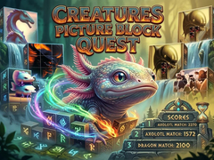 Hra Creatures Picture Block Quest