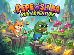 Hra Pepe vs Shiba Run Adventure