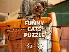 Hra Funny Cats Puzzle