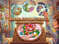 Hra Round Jigsaw Puzzle 2 Assemble Cartoon