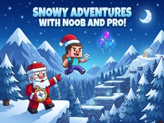 Hra Snowy Adventures with Noob and Pro!