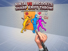 Hra Ninja vs Ragdolls: Sharp Knife Throw!
