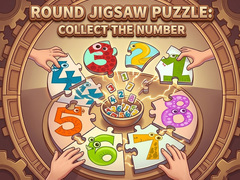 Hra Round jigsaw Puzzle - Collect the Number