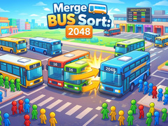 Hra Merge Bus Sort: 2048