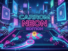 Hra Carrom Neon Edition