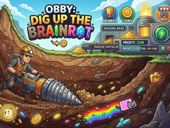 Hra Obby: Dig Up The Brainrot!