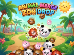 Hra Animal Merge Zoo Drop