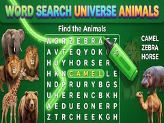 Hra Word Search Universe Animals