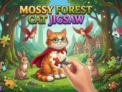 Hra Mossy Forest Cat Jigsaw