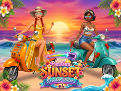 Hra Besties Sunset Scooter Rider