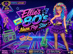Hra Ellie’s 80’s Neon Pop Star