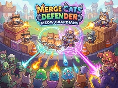 Hra Merge Cats Defender: Meow Guardians